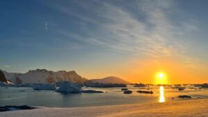 南極冰川的照片